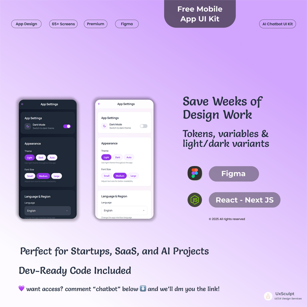 Chatbot & AI Interaction Mobile UI Kit