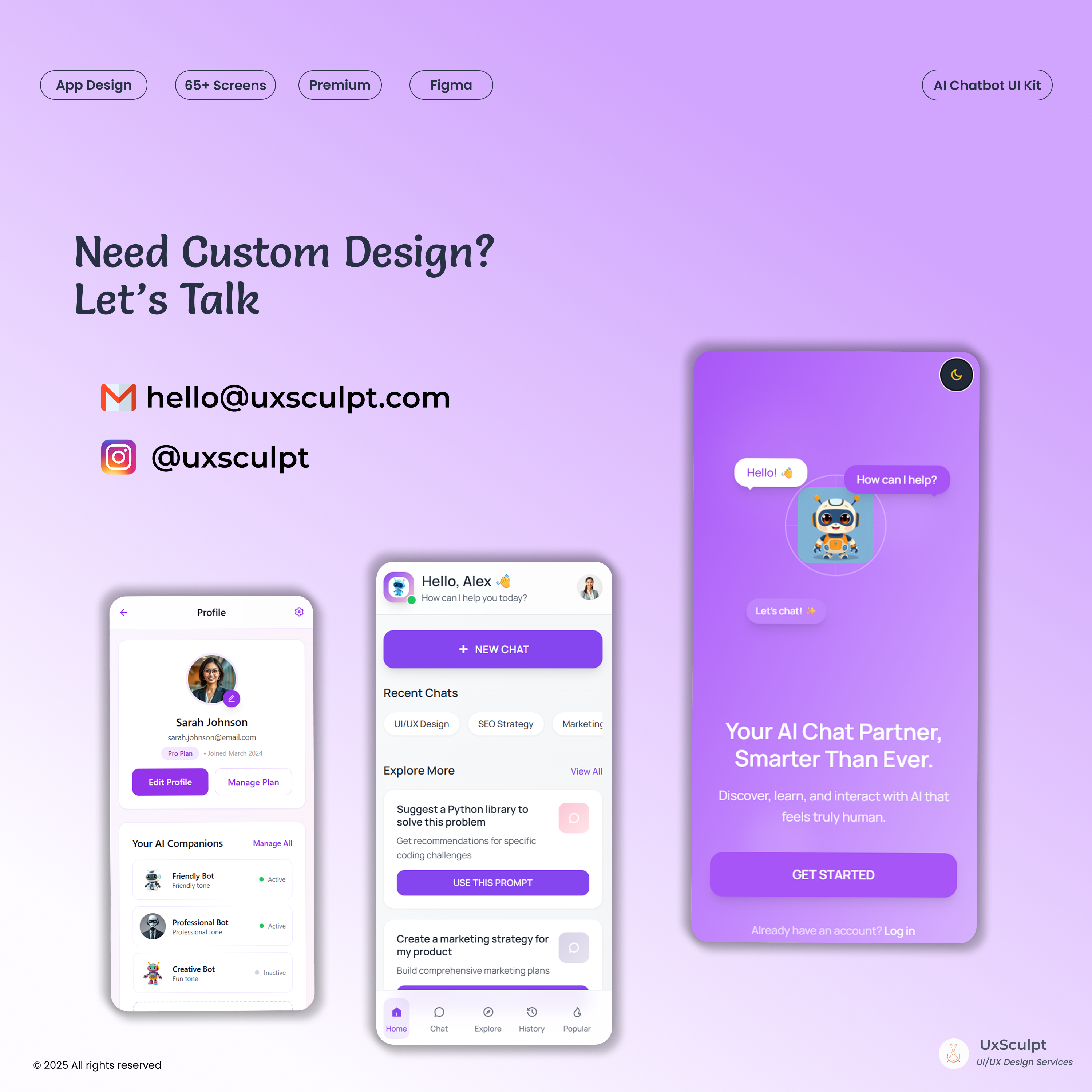 Chatbot & AI Interaction Mobile UI Kit